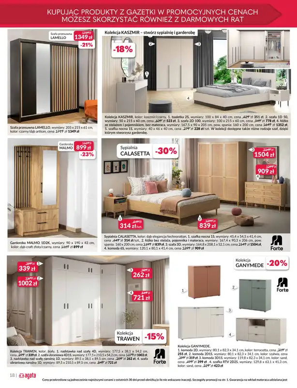 Salony Agata - gazetka promocyjna Gazetka od wtorku 09.06 do niedzieli 28.06 - strona 18