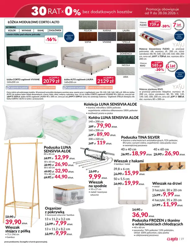 Salony Agata - gazetka promocyjna Gazetka od wtorku 09.06 do niedzieli 28.06 - strona 19