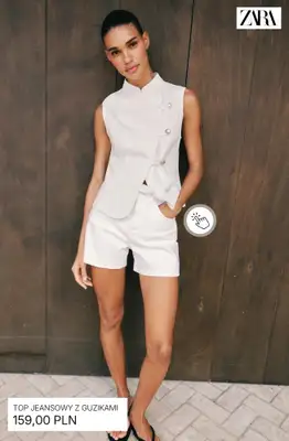 Zara - gazetka promocyjna Letnie topy damskie od poniedziałku 08.06  - strona 9