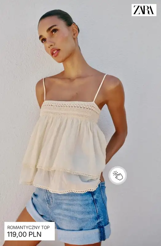 Zara - gazetka promocyjna Letnie topy damskie od poniedziałku 08.06  - strona 3