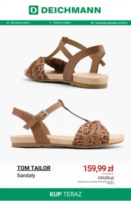 Deichmann - gazetka promocyjna Do -50% na sandały damskie od poniedziałku 08.06  - strona 12