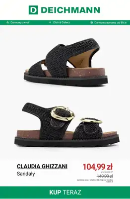 Deichmann - gazetka promocyjna Do -50% na sandały damskie od poniedziałku 08.06  - strona 11