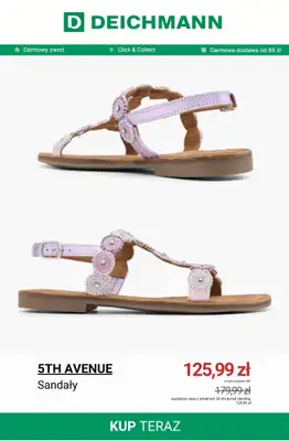 Deichmann - gazetka promocyjna Do -50% na sandały damskie od poniedziałku 08.06  - strona 3