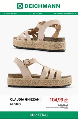 Deichmann - gazetka promocyjna Do -50% na sandały damskie od poniedziałku 08.06  - strona 2