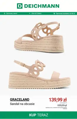 Deichmann - gazetka promocyjna Do -50% na sandały damskie od poniedziałku 08.06  - strona 9