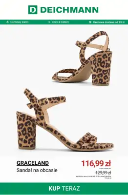 Deichmann - gazetka promocyjna Do -50% na sandały damskie od poniedziałku 08.06  - strona 6
