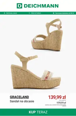 Deichmann - gazetka promocyjna Do -50% na sandały damskie od poniedziałku 08.06  - strona 10