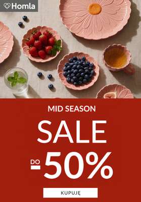 Homla - gazetka promocyjna Do -50% Mid Season Sale od poniedziałku 08.06 