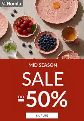 Homla - gazetka promocyjna Do -50% Mid Season Sale od poniedziałku 08.06 