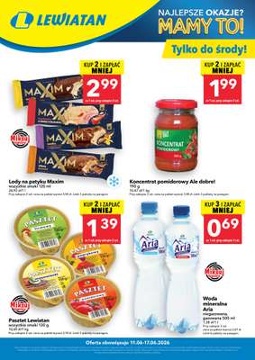 LEWIATAN - gazetka promocyjna W wielopakach taniej! od czwartku 11.06 do środy 17.06