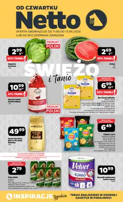 Netto - gazetka promocyjna Gazetka Spożywcza od czwartku 11.06 do soboty 13.06