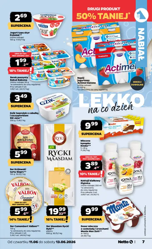 Netto - gazetka promocyjna Gazetka Spożywcza od czwartku 11.06 do soboty 13.06 - strona 7
