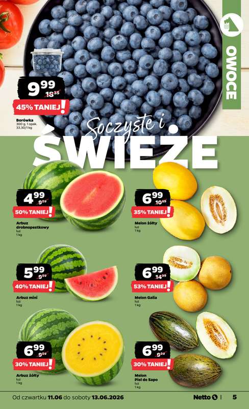 Netto - gazetka promocyjna Gazetka Spożywcza  do soboty 13.06 - strona 5