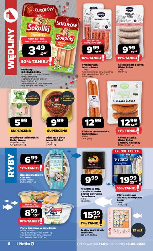 Netto - gazetka promocyjna Gazetka Spożywcza od czwartku 11.06 do soboty 13.06 - strona 6