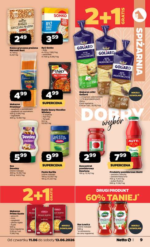 Netto - gazetka promocyjna Gazetka Spożywcza od czwartku 11.06 do soboty 13.06 - strona 9