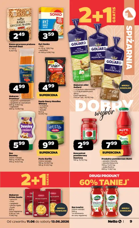 Netto - gazetka promocyjna Gazetka Spożywcza od czwartku 11.06 do soboty 13.06 - strona 9