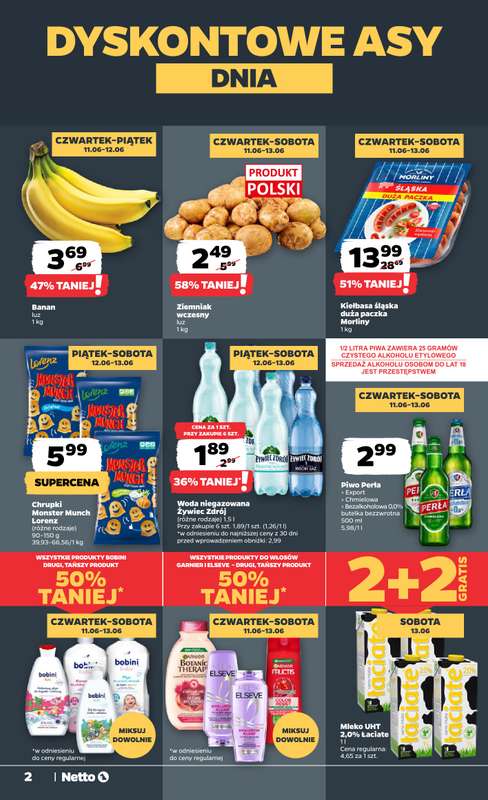 Netto - gazetka promocyjna Gazetka Spożywcza od czwartku 11.06 do soboty 13.06 - strona 2