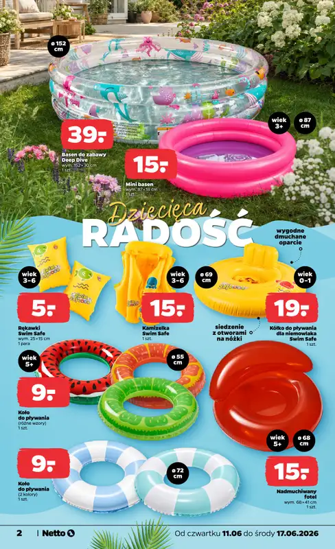 Netto - gazetka promocyjna Inspiracje tygodnia Czas nad wodą  do środy 17.06 - strona 2