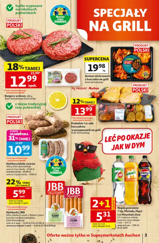 Auchan - gazetka promocyjna Gazetka 30 Lat Supermarket Auchan od czwartku 11.06 do środy 17.06 - strona 3