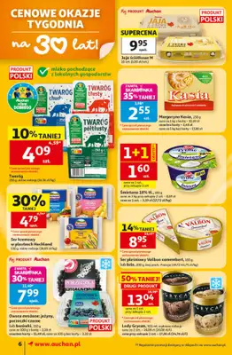 Auchan - gazetka promocyjna Gazetka 30 Lat Supermarket Auchan od czwartku 11.06 do środy 17.06 - strona 6