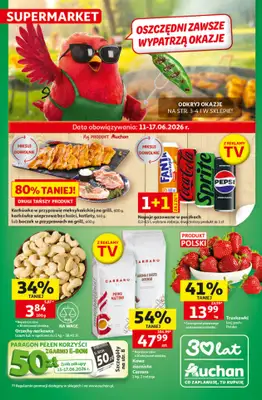 Auchan - gazetka promocyjna Gazetka 30 Lat Supermarket Auchan od czwartku 11.06 do środy 17.06