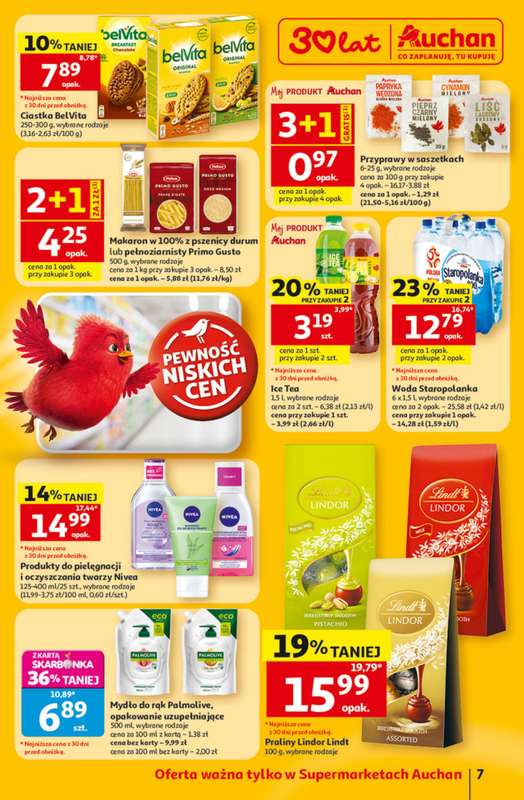 Auchan - gazetka promocyjna Gazetka 30 Lat Supermarket Auchan od czwartku 11.06 do środy 17.06 - strona 7