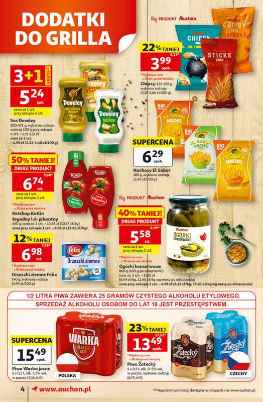 Auchan - gazetka promocyjna Gazetka 30 Lat Supermarket Auchan od czwartku 11.06 do środy 17.06 - strona 4