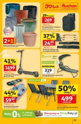 Auchan - gazetka promocyjna Gazetka 30 Lat Hipermarket Auchan od czwartku 11.06 do środy 17.06 - strona 43