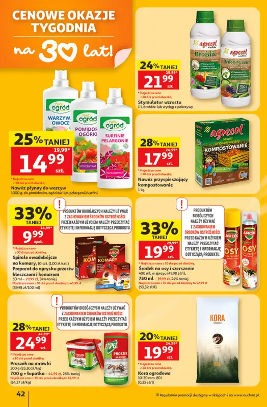 Auchan - gazetka promocyjna Gazetka 30 Lat Hipermarket Auchan od czwartku 11.06 do środy 17.06 - strona 42