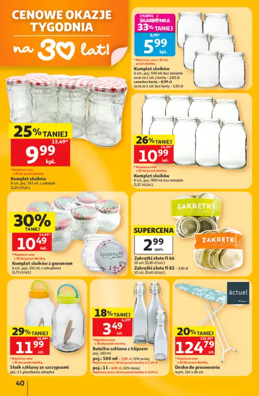 Auchan - gazetka promocyjna Gazetka 30 Lat Hipermarket Auchan od czwartku 11.06 do środy 17.06 - strona 40