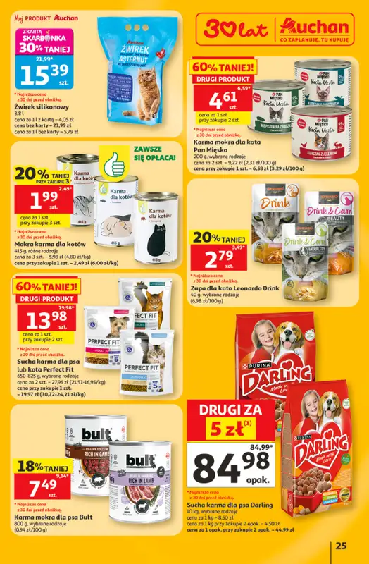 Auchan - gazetka promocyjna Gazetka 30 Lat Hipermarket Auchan od czwartku 11.06 do środy 17.06 - strona 25