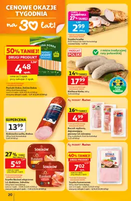 Auchan - gazetka promocyjna Gazetka 30 Lat Hipermarket Auchan od czwartku 11.06 do środy 17.06 - strona 20