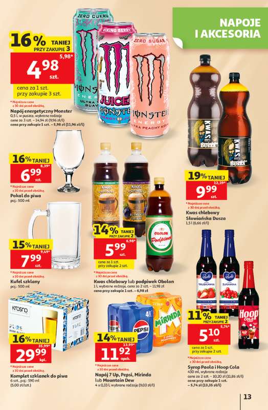 Auchan - gazetka promocyjna Gazetka 30 Lat Hipermarket Auchan od czwartku 11.06 do środy 17.06 - strona 13