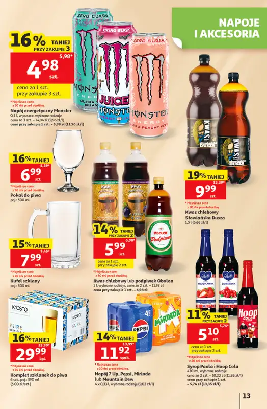 Auchan - gazetka promocyjna Gazetka 30 Lat Hipermarket Auchan od czwartku 11.06 do środy 17.06 - strona 13
