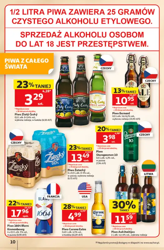 Auchan - gazetka promocyjna Gazetka 30 Lat Hipermarket Auchan od czwartku 11.06 do środy 17.06 - strona 10