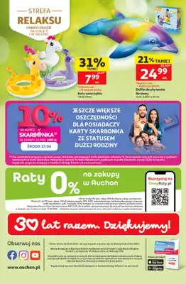 Auchan - gazetka promocyjna Gazetka 30 Lat Hipermarket Auchan od czwartku 11.06 do środy 17.06 - strona 45