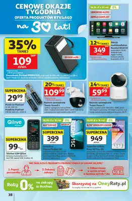 Auchan - gazetka promocyjna Gazetka 30 Lat Hipermarket Auchan od czwartku 11.06 do środy 17.06 - strona 38