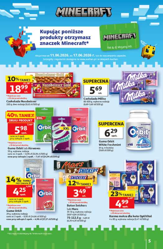 Auchan - gazetka promocyjna Gazetka 30 Lat Hipermarket Auchan od czwartku 11.06 do środy 17.06 - strona 5