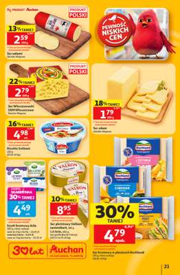 Auchan - gazetka promocyjna Gazetka 30 Lat Hipermarket Auchan od czwartku 11.06 do środy 17.06 - strona 21
