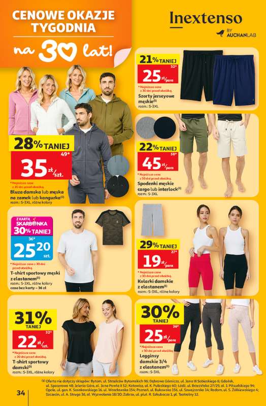 Auchan - gazetka promocyjna Gazetka 30 Lat Hipermarket Auchan od czwartku 11.06 do środy 17.06 - strona 34