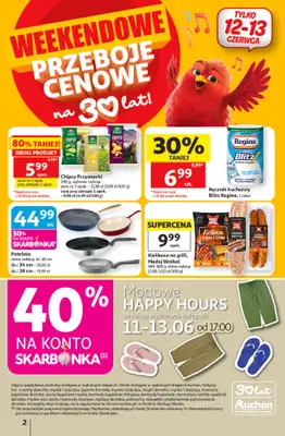 Auchan - gazetka promocyjna Gazetka 30 Lat Hipermarket Auchan od czwartku 11.06 do środy 17.06 - strona 2