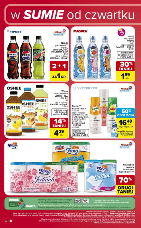 Carrefour - gazetka promocyjna Gazetka w sumie od czwartku weekend okazji od czwartku 11.06 do soboty 13.06 - strona 6