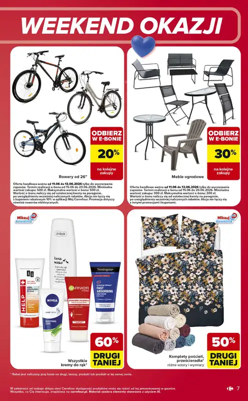 Carrefour - gazetka promocyjna Gazetka w sumie od czwartku weekend okazji od czwartku 11.06 do soboty 13.06 - strona 7