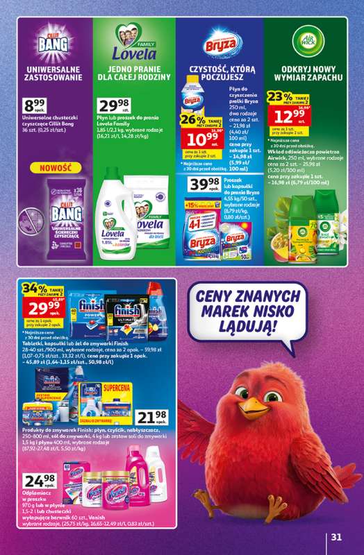 Auchan - gazetka promocyjna Gazetka Znane Marki Hipermarket Auchan od czwartku 11.06 do środy 17.06 - strona 31