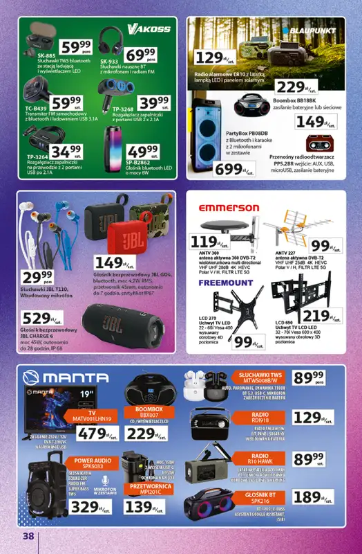 Auchan - gazetka promocyjna Gazetka Znane Marki Hipermarket Auchan od czwartku 11.06 do środy 17.06 - strona 38