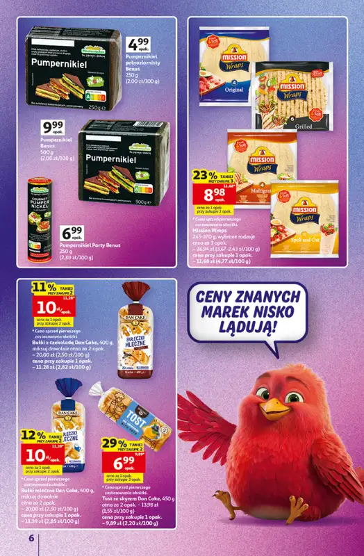 Auchan - gazetka promocyjna Gazetka Znane Marki Hipermarket Auchan od czwartku 11.06 do środy 17.06 - strona 6