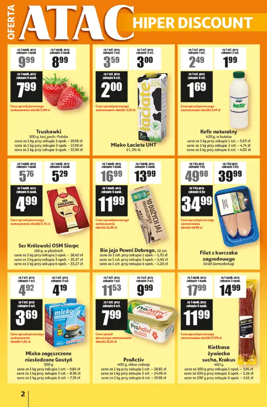 Auchan - gazetka promocyjna Gazetka ATAC Hiper Discount od czwartku 11.06 do środy 24.06 - strona 2