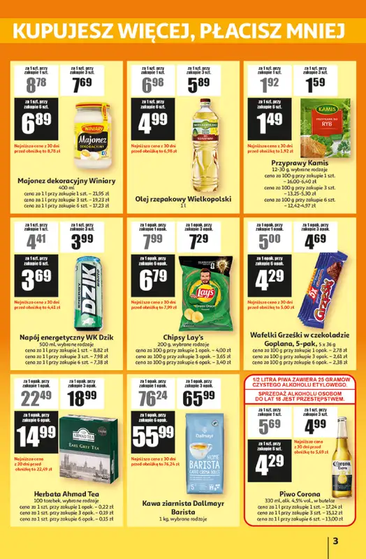 Auchan - gazetka promocyjna Gazetka ATAC Hiper Discount od czwartku 11.06 do środy 24.06 - strona 3