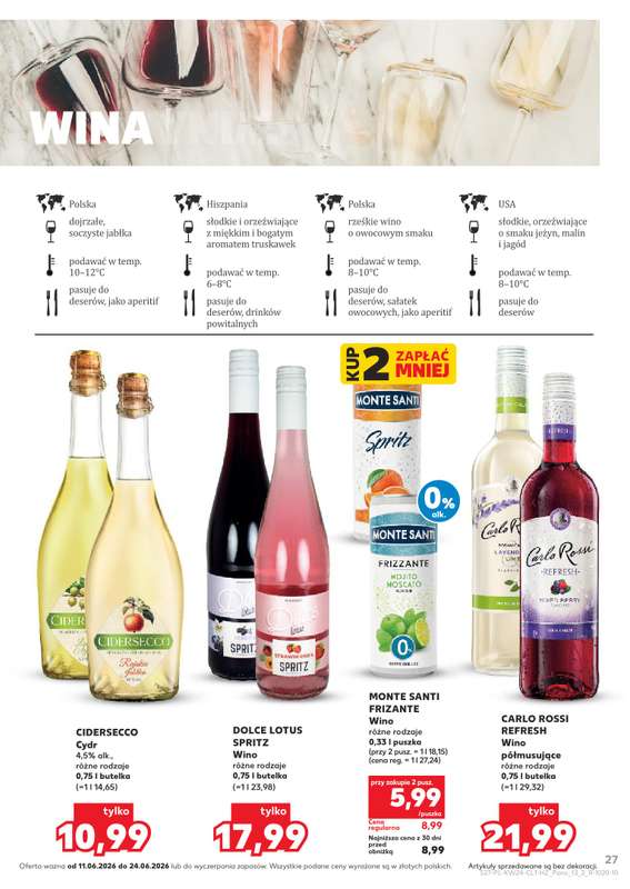 Kaufland - gazetka promocyjna Barek Kauflandu  do środy 24.06 - strona 27