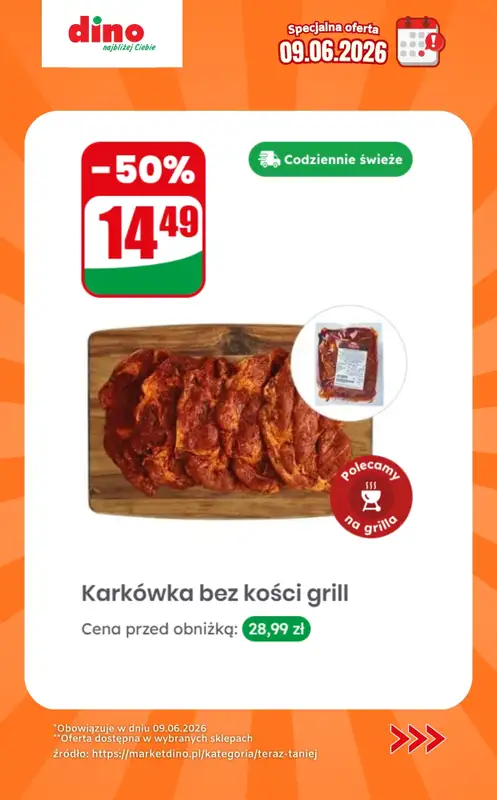 Dino - gazetka promocyjna Specjalna oferta na 09.06.2026 - promocje spoza gazetki od wtorku 09.06 do wtorku 09.06 - strona 4